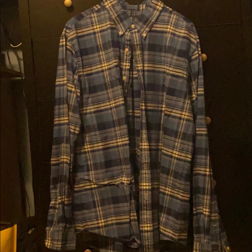 Ralph Lauren blue plaid button up